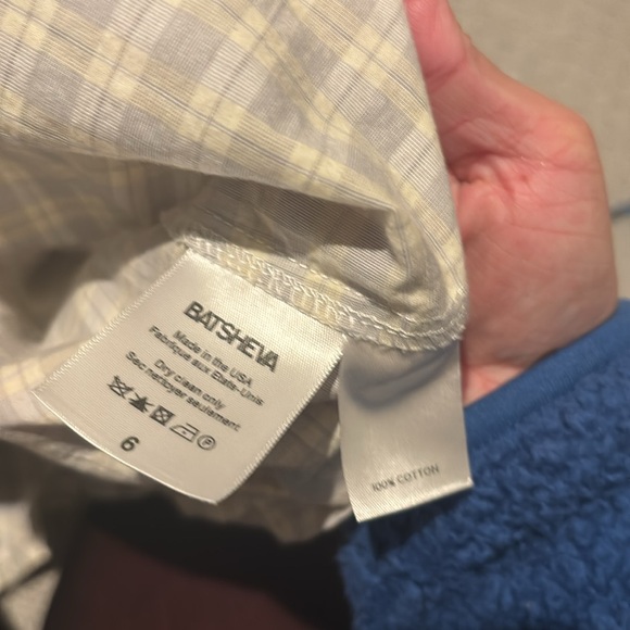 Batsheva gingham ruffle trim top - Picture 5 of 6